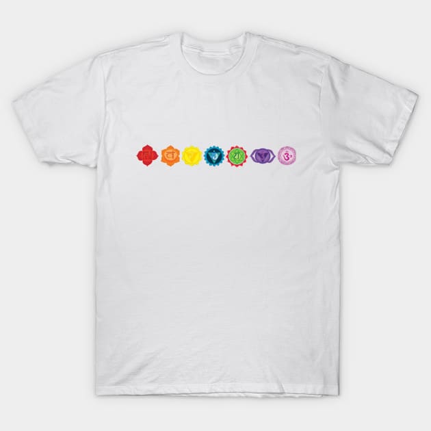 Seven Chakra T-Shirt by Manitarka